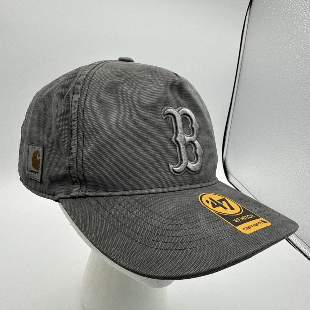 Boston Red Sox Carhartt x '47  MLB HITCH Snapback Baseball Hat Charcoal NEW